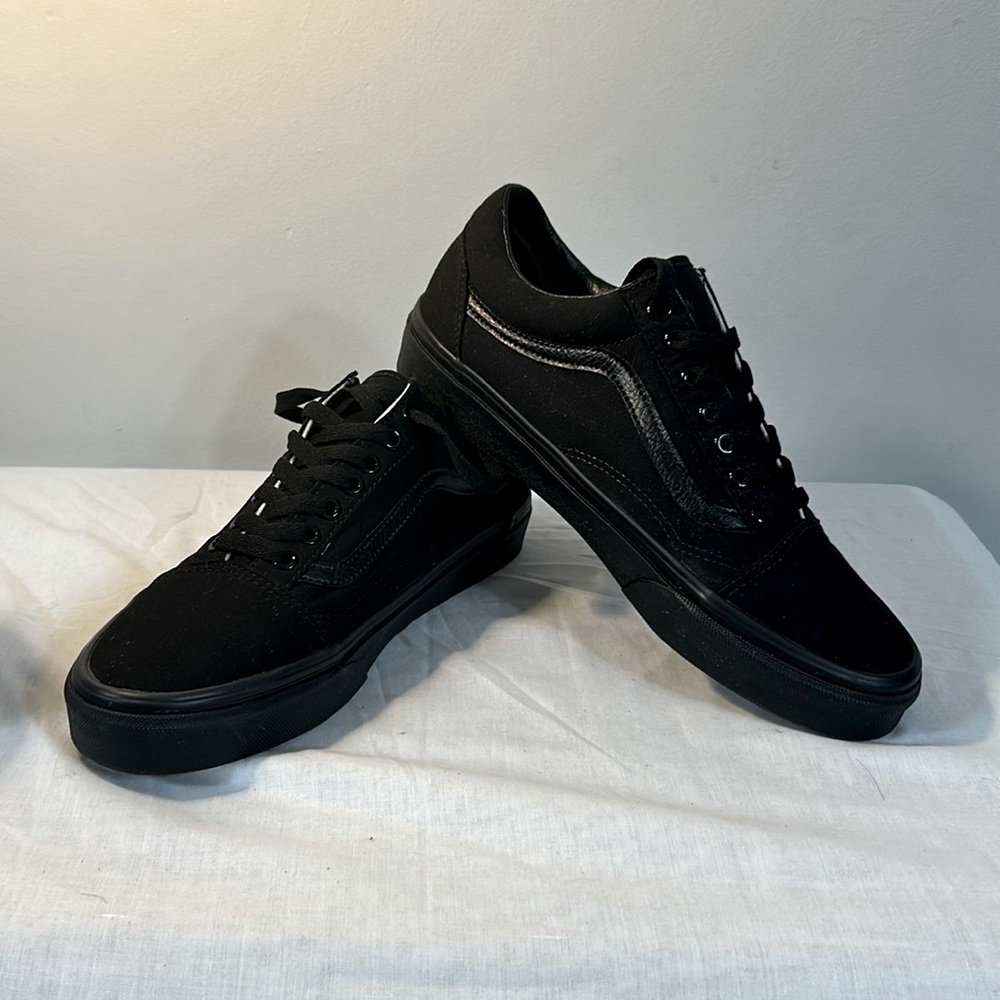 VANS Old Skool Canvas Shoe Black/Black